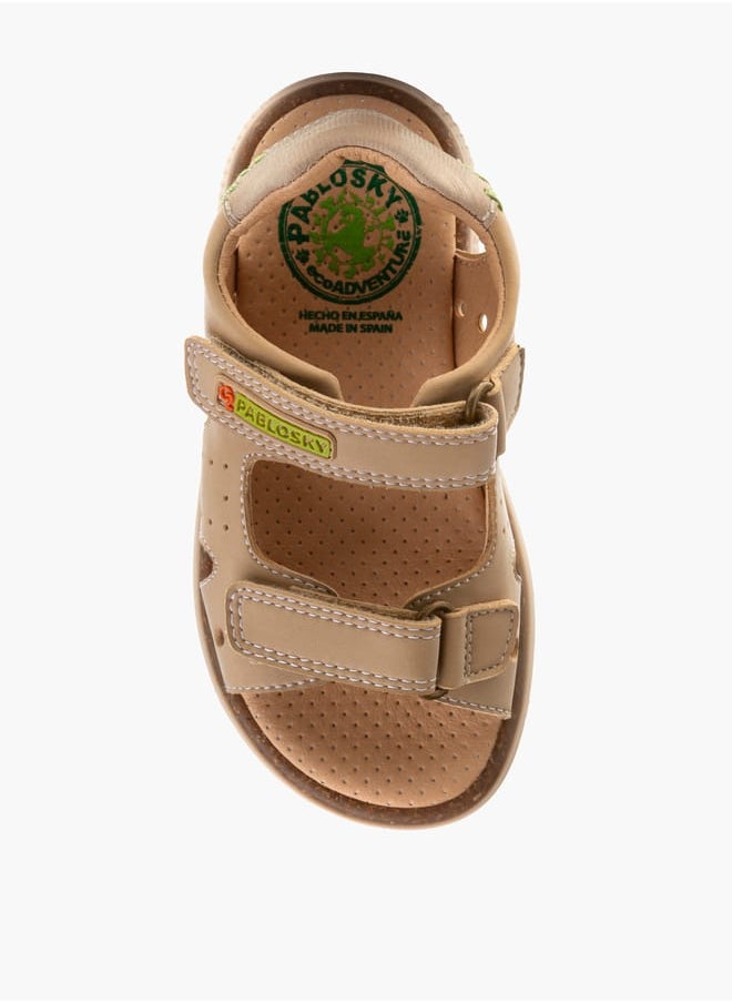 Boys Strap Sandals With Hook And Loop Closure