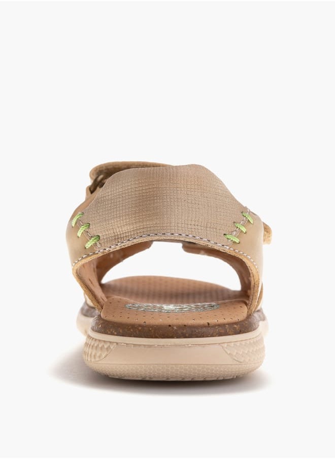 Boys Strap Sandals With Hook And Loop Closure