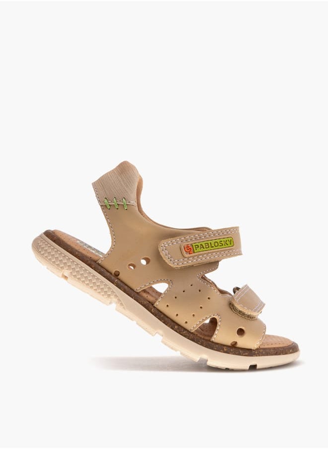 Boys Strap Sandals With Hook And Loop Closure