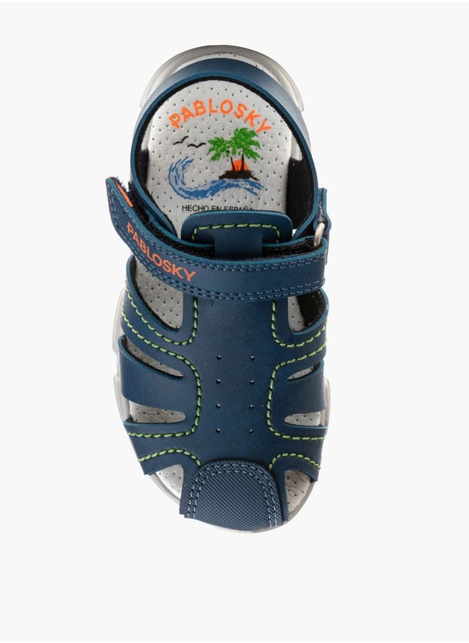 Boys Strap Sandals With Hook And Loop Closure