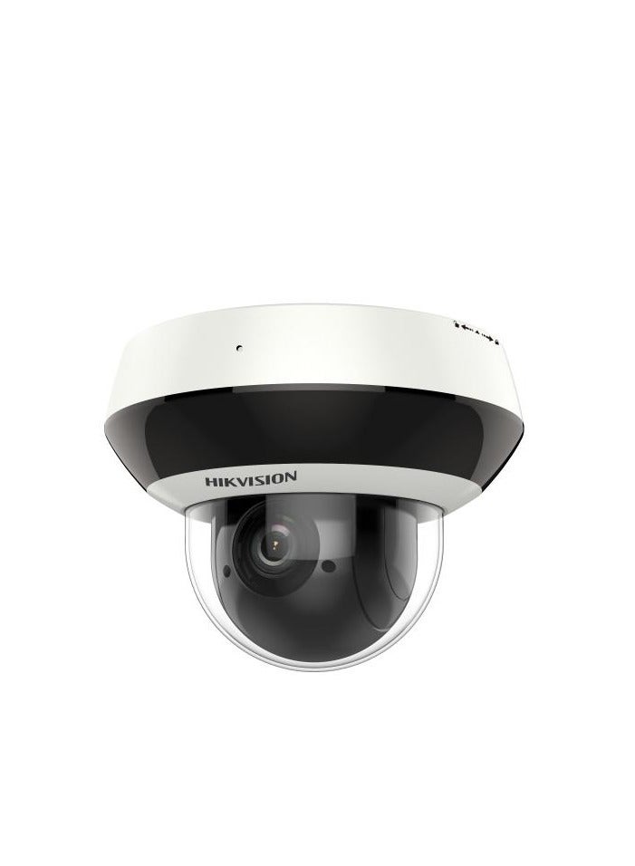 DS-2DE2A404IW-DE3(S6) 4MP 4X Optical Zoom Outdoor PTZ Camera with 120dB WDR, Powered-by-DarkFighter Technology, IR Range up to 20m, Auto Focus, 2.8-12mm Lens, IP66, IK10 Vandal-Proof, 3D Positioning, H.265+/H.265 Video Compression