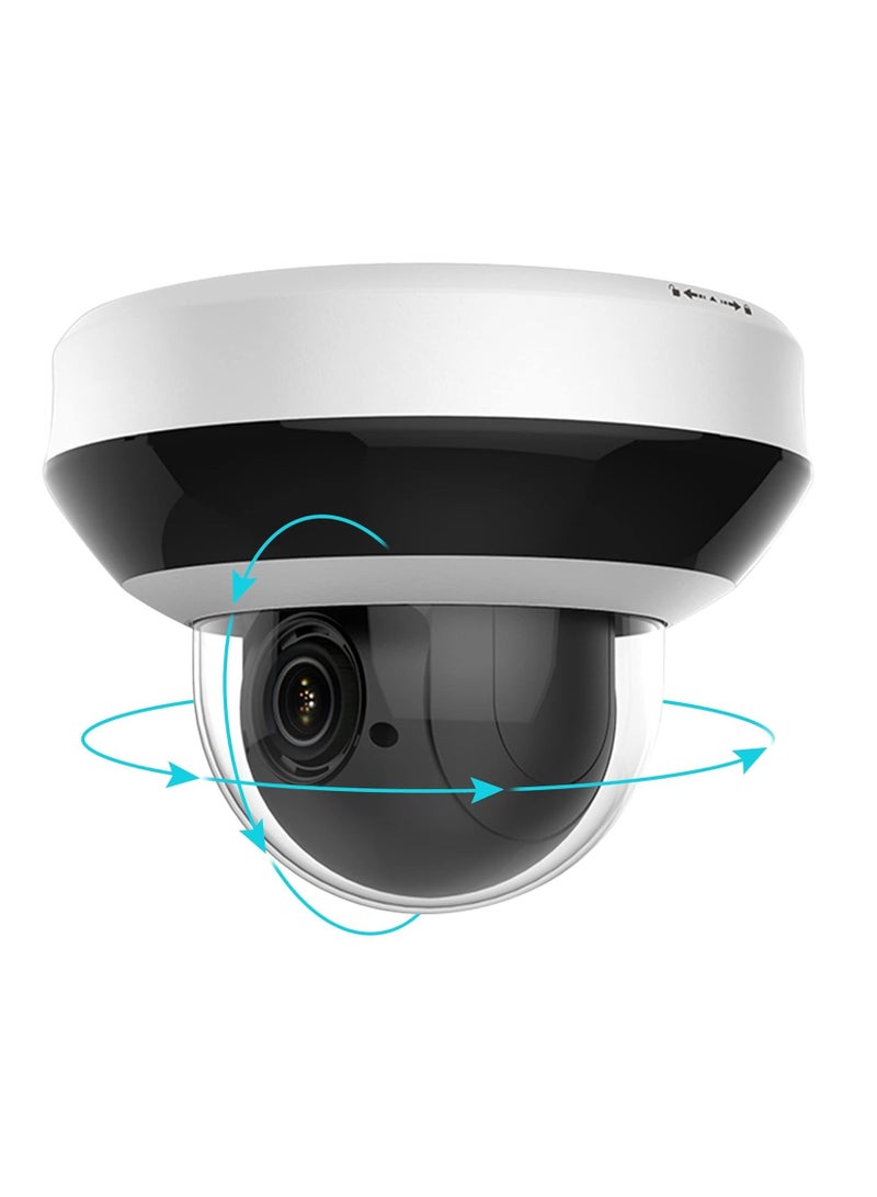 DS-2DE2A404IW-DE3(S6) 4MP 4X Optical Zoom Outdoor PTZ Camera with 120dB WDR, Powered-by-DarkFighter Technology, IR Range up to 20m, Auto Focus, 2.8-12mm Lens, IP66, IK10 Vandal-Proof, 3D Positioning, H.265+/H.265 Video Compression