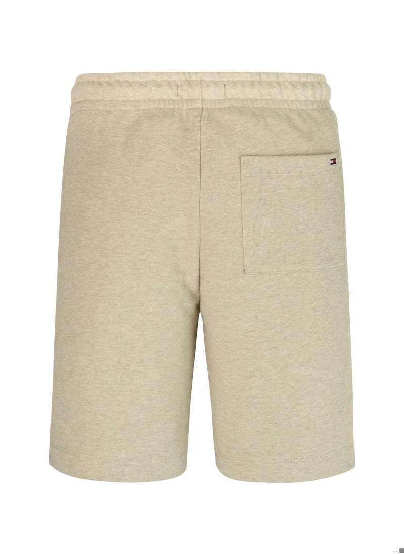 Boys' Monotype 1985 Collection Arch Sweatshorts - Cotton, Beige