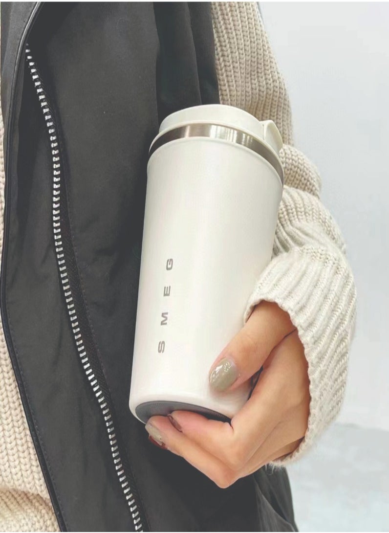 Insulated Coffee Cup, New Advanced Technology Travel Mug, Leak Proof Stainless Steel Vacuum Cup, Reusable Durable Coffee Tumbler With Lid For Home Office Travel, (1pc, Size 350 ML)