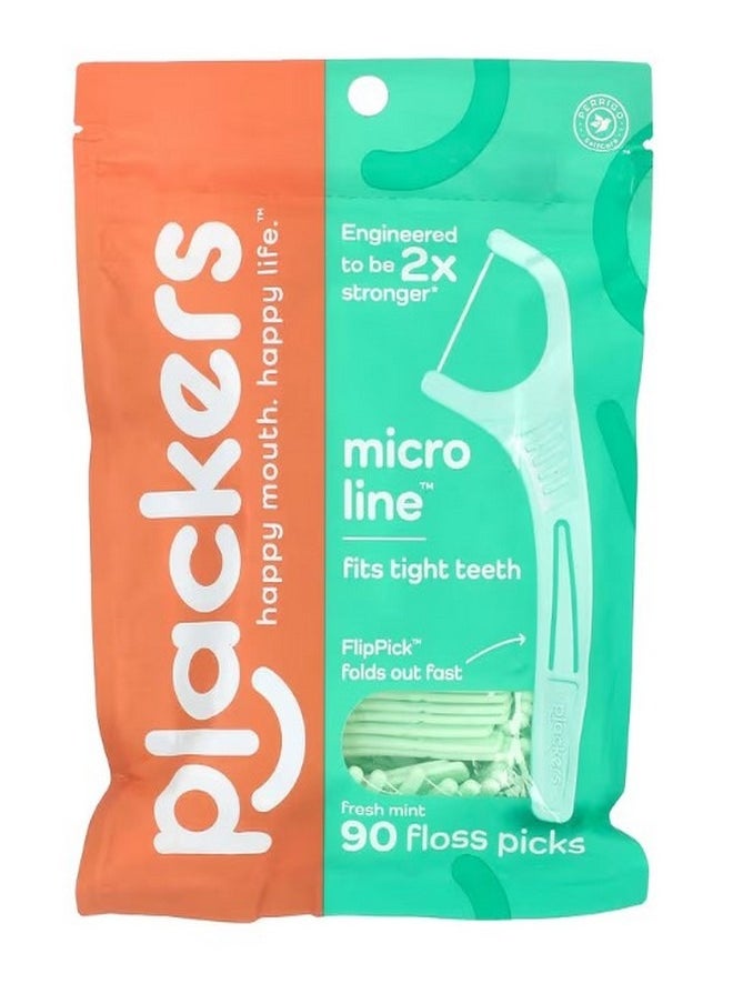 Micro Line Floss Picks Fresh Mint 90 Count