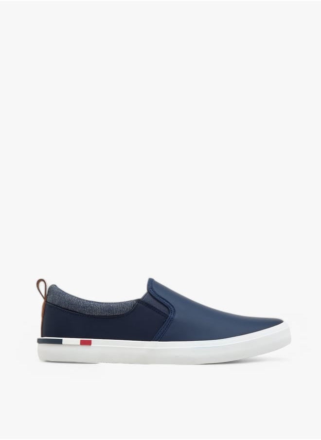 Men's Panelled Slip-On Loafers