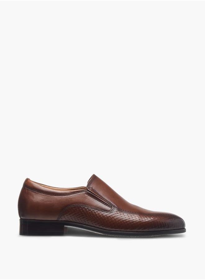 Men's Textured Slip-On Loafers