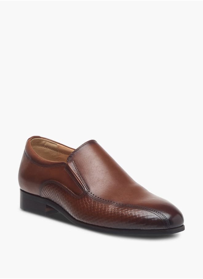 Men's Textured Slip-On Loafers