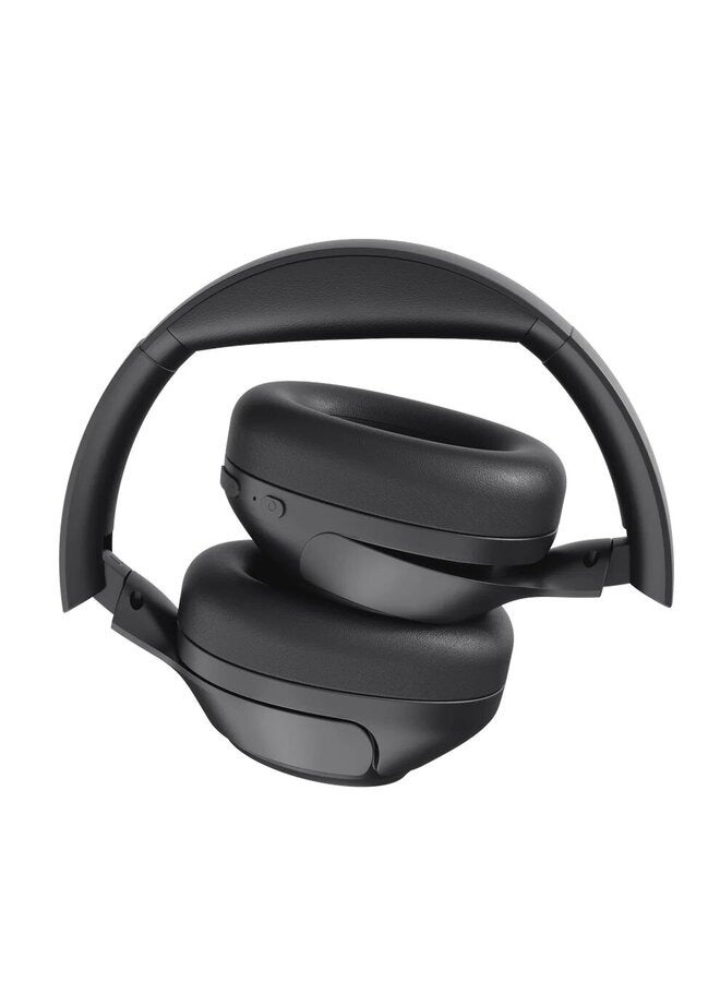 H3 ANC Active Noise Cancelling Headphones, Bluetooth 5.4 Wireless Over-Ear Headphones, Hi-Res Audio, Deep Bass, Multipoint Connection, 60H Playtime, Custom EQ via App Black