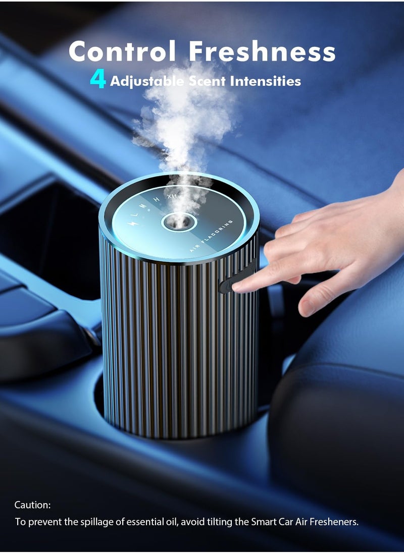 Car Air Fresheners Smart Auto ON OFF, Adjustable Concentration 70ml High Capacity, Super Quiet Cordless Aromatherapy Essential Oil Diffuser, for Car Office Home