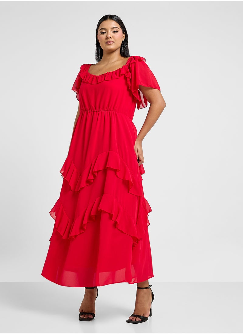 Layered Dress With Ruffles