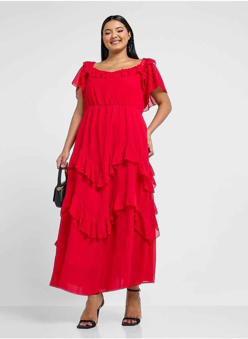 Layered Dress With Ruffles