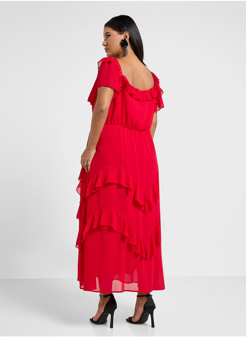 Layered Dress With Ruffles