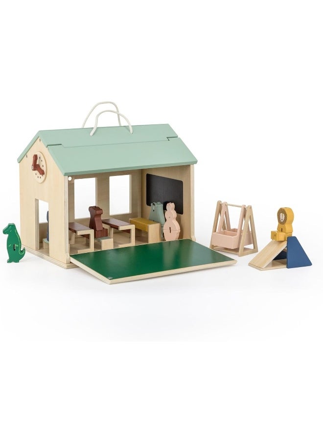 Trixie Wooden school with accessories