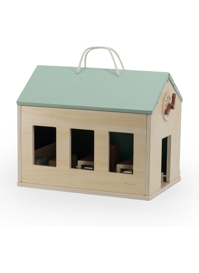 Trixie Wooden school with accessories