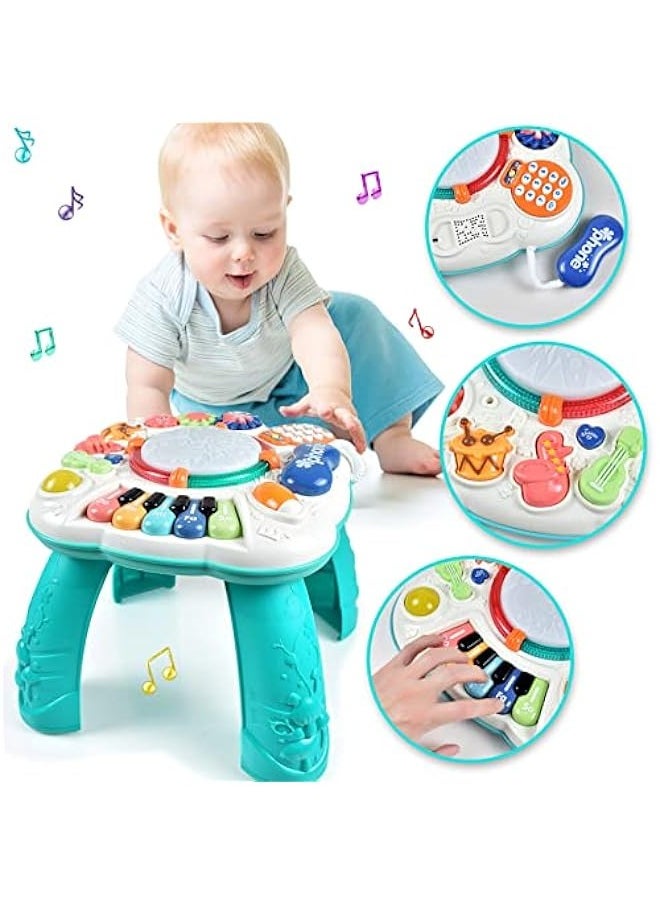 Baby Toys 6 to 12 Months,Activity Table Toy for Toddlers (Size: 11.8 x 11.8 x 12.2 inches)