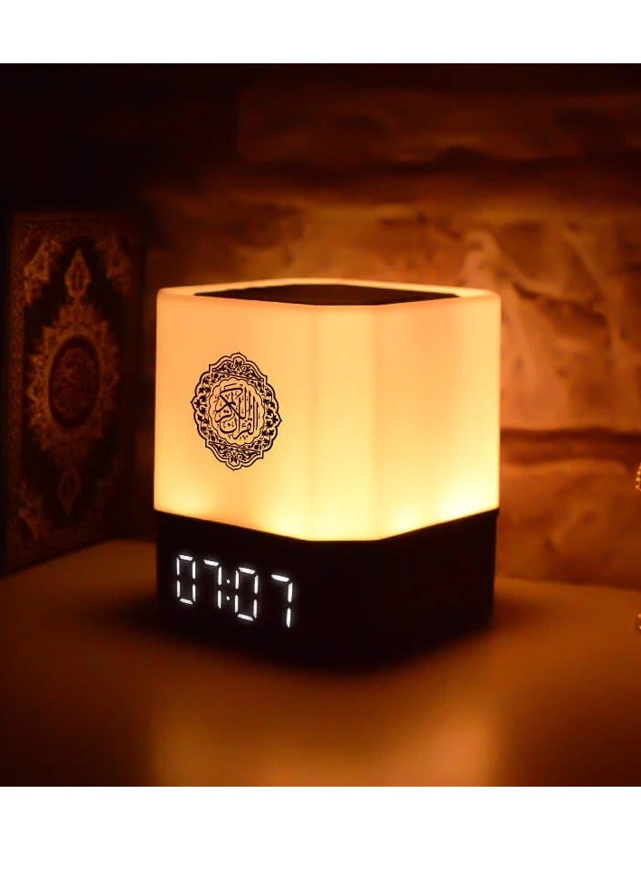 Touch Lamp Azan Clock Quran Cube Speaker QB303