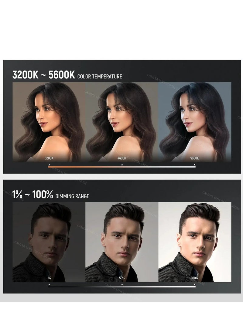 Xria SL-288ARC Bi-color Ultra-thin Soft Panel LED Light 3200k-5600k Color Temperature With LCD Display and Remote Controller (1-Light with Stand)