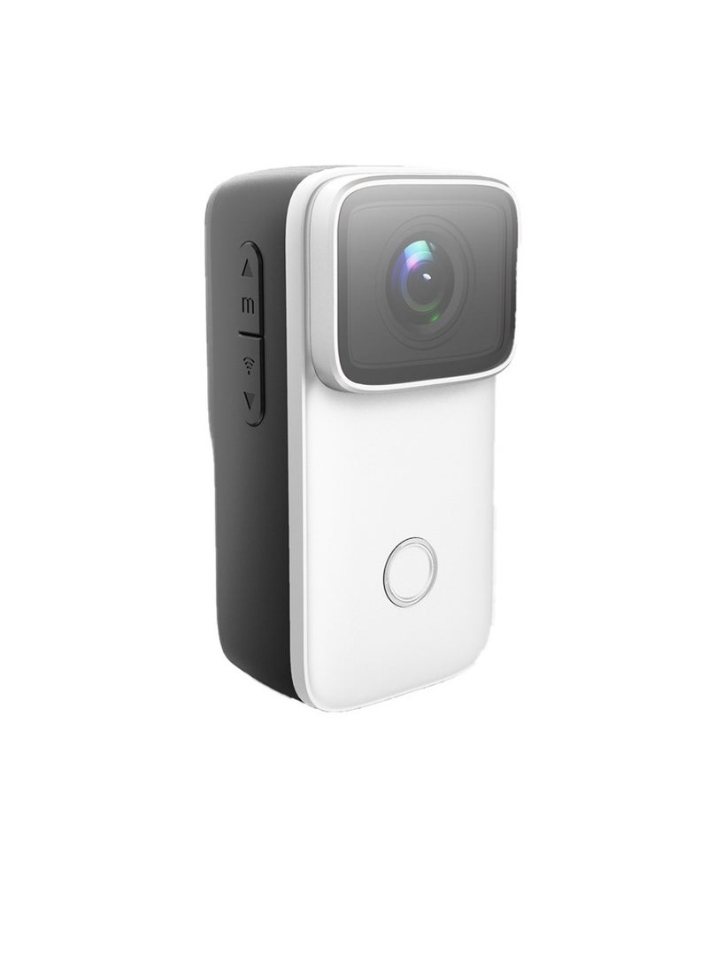 C200 Mini Action Camera, 4k Pocket Camera With Stabilization, Handheld And Wearable Sports Camera, Outdoor Camera For Underwater Sports, Bicycle, Vlogging, (1pc, C200 White)