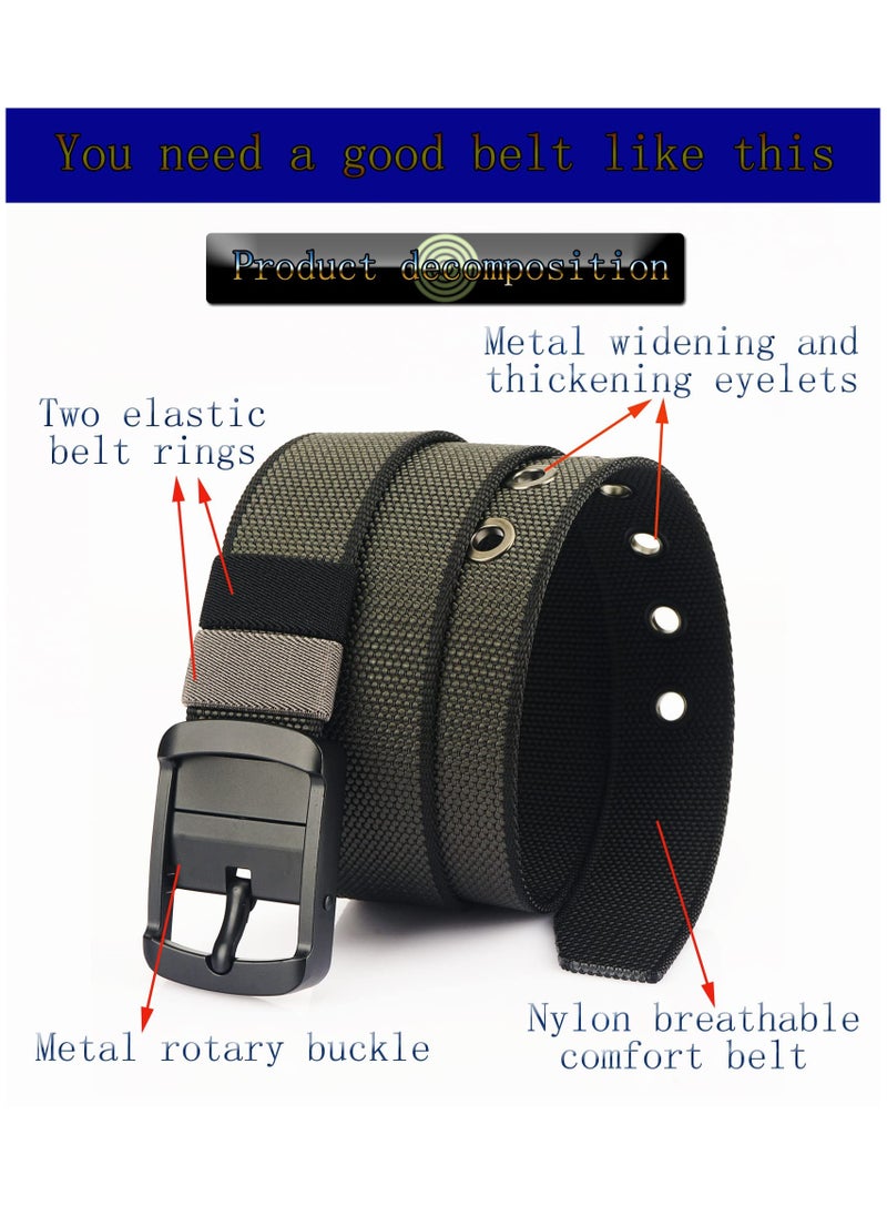 SYOSI Tactical Belt for Men, 1.5 Inch Heavy Duty Belt, Nylon Web Tactical Belt for Men, Reversible Belt, Heavy Duty Work Belt