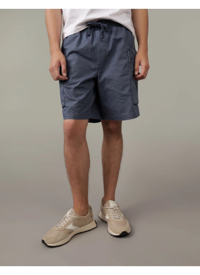 Linen Blend Cargo Shorts