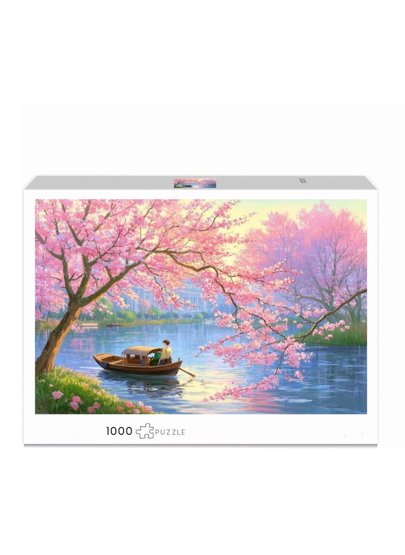 1000-Piece Colorful Puzzle for Entertainment and Brain Teasing Fun