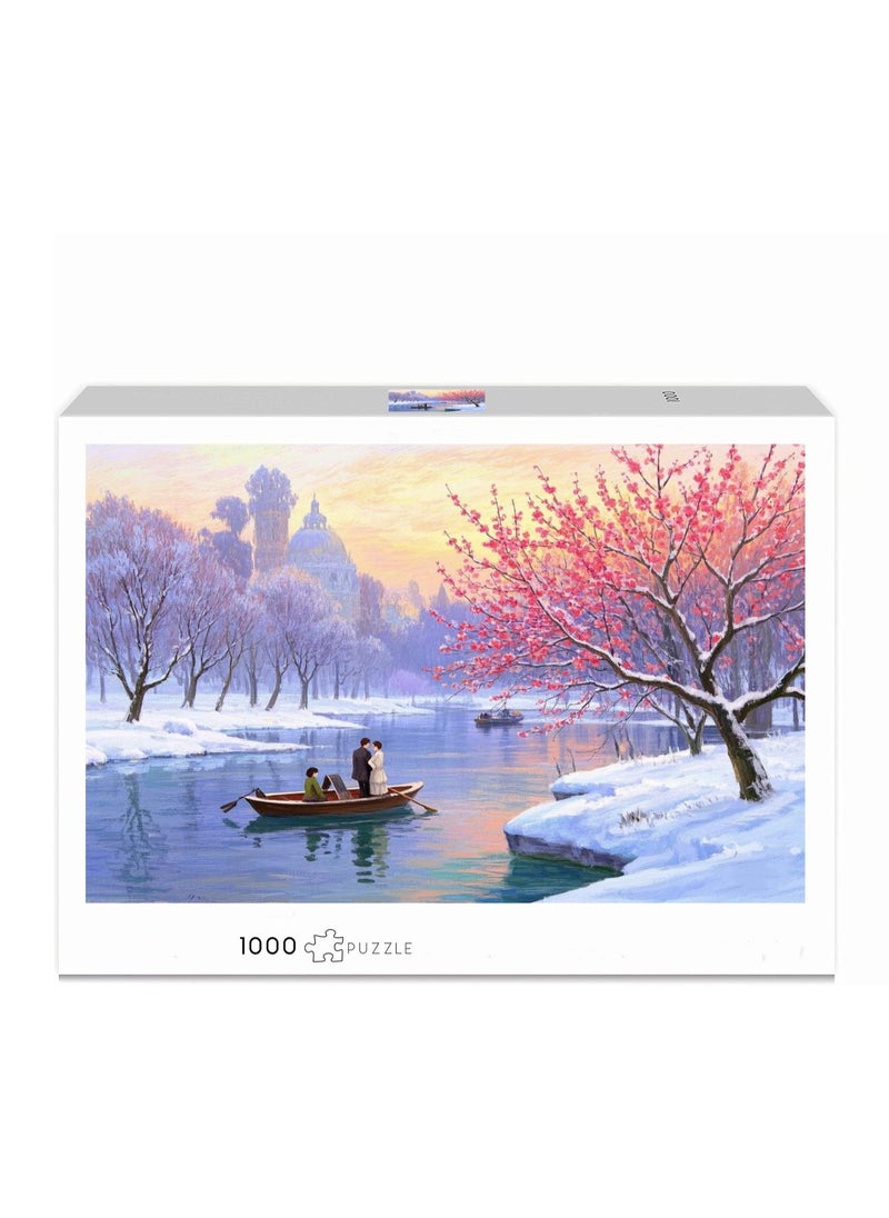 1000-Piece Colorful Puzzle for Entertainment and Brain Teasing Fun