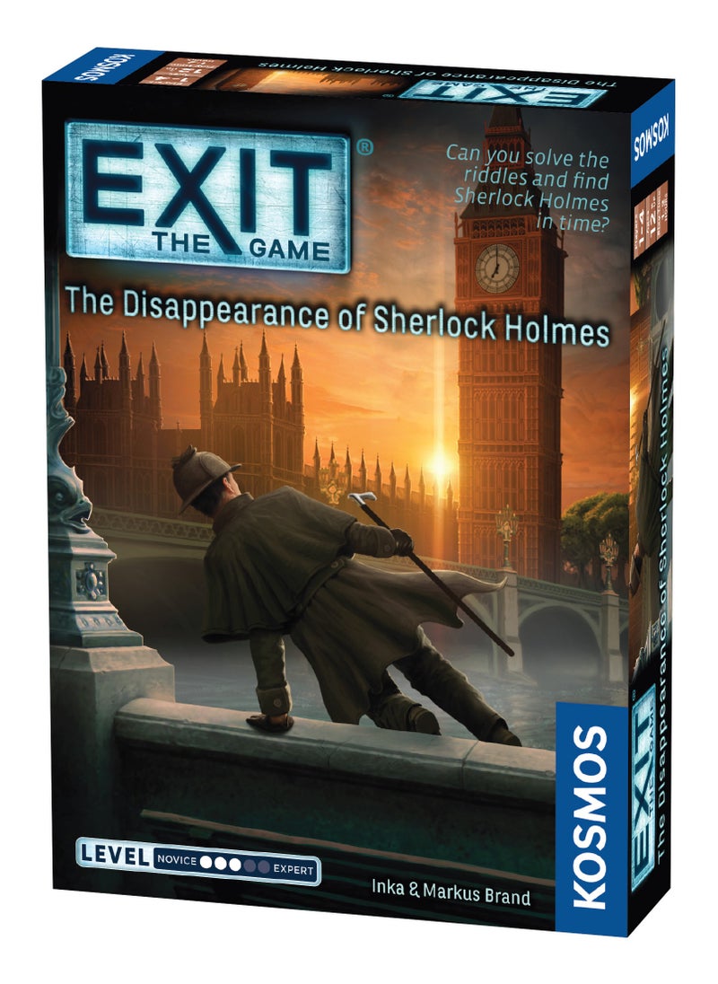 Exit: The Disappearance Sherlock Holmes- Thames & Kosmos - Escape The Room in a Box - Co-op Game - 1 Player +