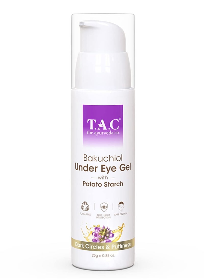 TAC Bakuchiol Under Eye Gel Cream - Dark Circles Removal, Retinol Formula with Potato Starch - Wrinkle Lift, Anti-Ageing Solution for Men & Women, For...