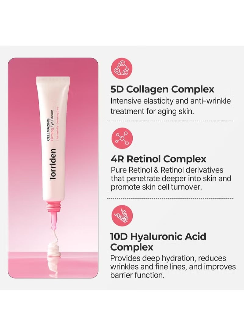 CELLMAZING Collagen Firming Eye Cream with an Eye Massager 30ml