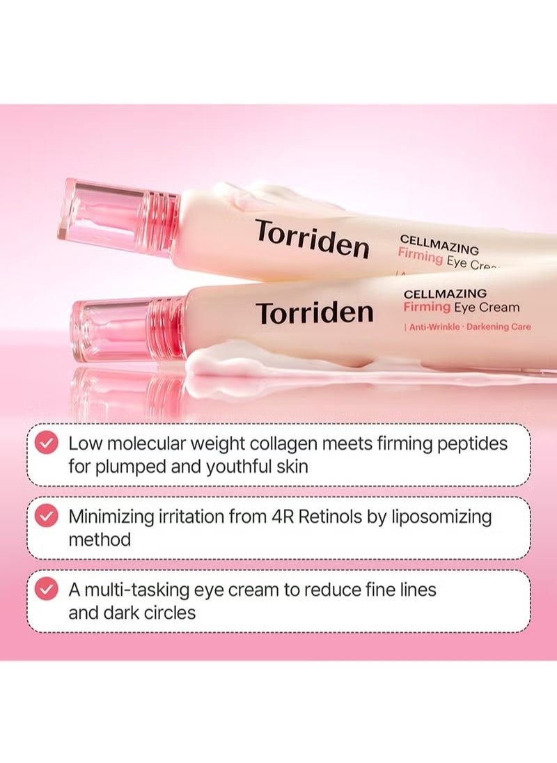 CELLMAZING Collagen Firming Eye Cream with an Eye Massager 30ml