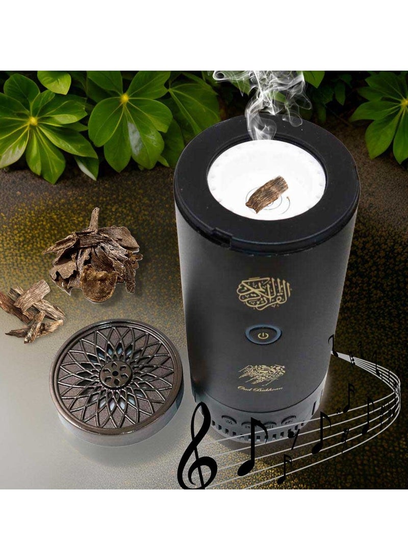 Rechargeable Bakhoor Incense Oud Burner with Full Quran Muslim Speaker Remote Control