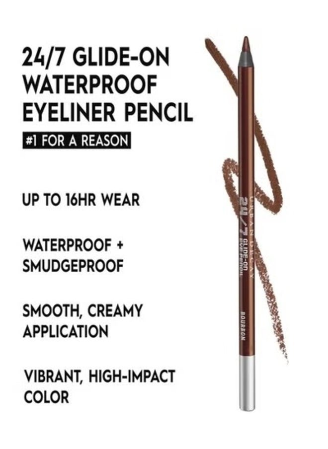 Urban Decay 24/7 Glide On Waterproof Eye Pencil Bourbon Glimmering Dark Brown 1.2g
