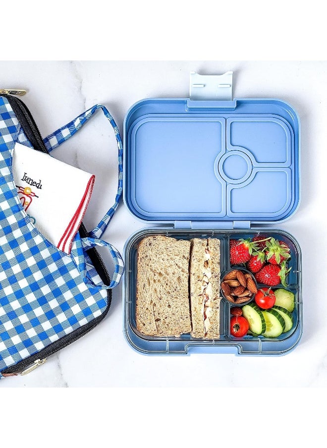 Yumbox Panino Leakproof Bento Lunch Box Container for Kids & Adults (Hazy Blue (Panther Tray))