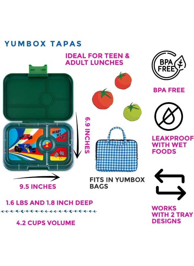 Yumbox GREENWICH TAPAS 4C RACE CARS