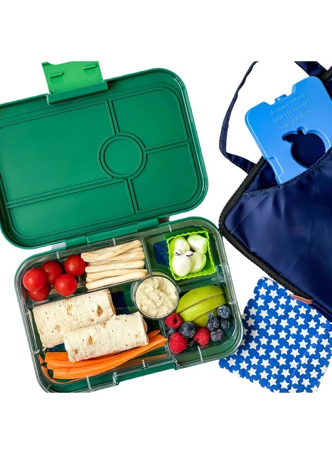 Yumbox Tapas XL Lunch Box, 5 Compartment Bento Box for Adults and Teenagers, Divided Lunch Box, Leak-proof Separate Compartments