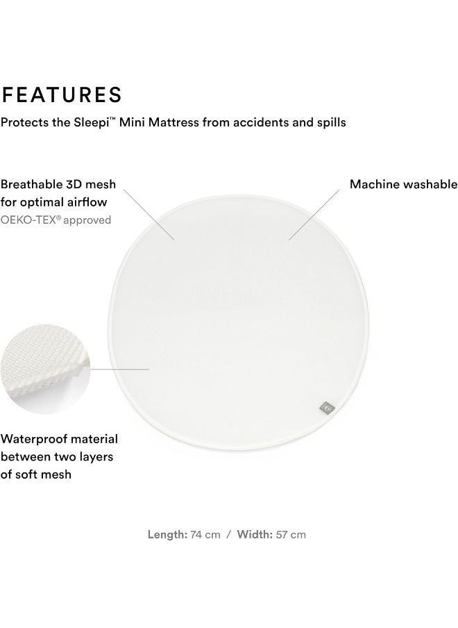 Sleepi Mini Protection Sheet, White