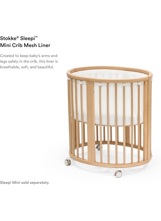 Sleepi V3 Mini Bed Mesh Liner, White