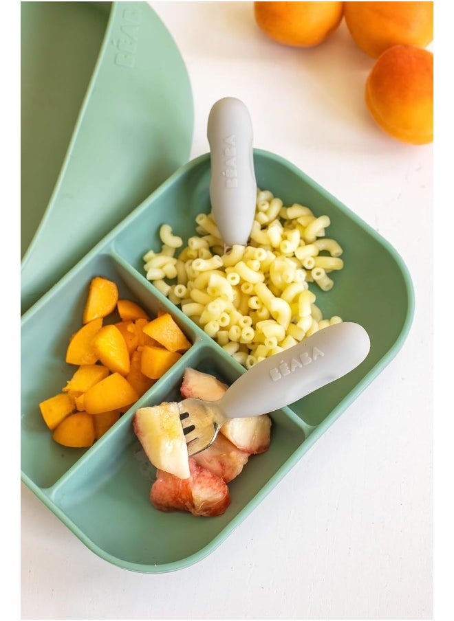 Stainless Steel Pre-Cutlery 2-Piece Set, Velvet Grey