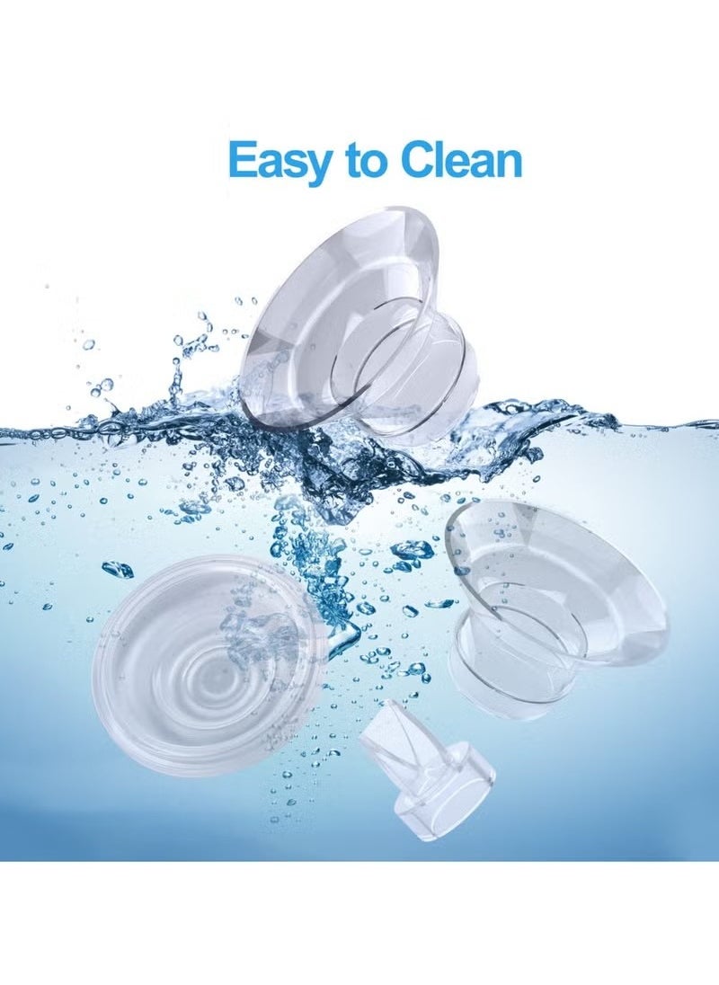 9 Pack Breast Milk Pump Inserts 13/15/17/19/21mm Compatible with Momcozy Wearable Breast Pump, for TSRETE/Spectra/Medela 24mm Shields, Include Silicone Diaphragmu0026Duckbill Valve