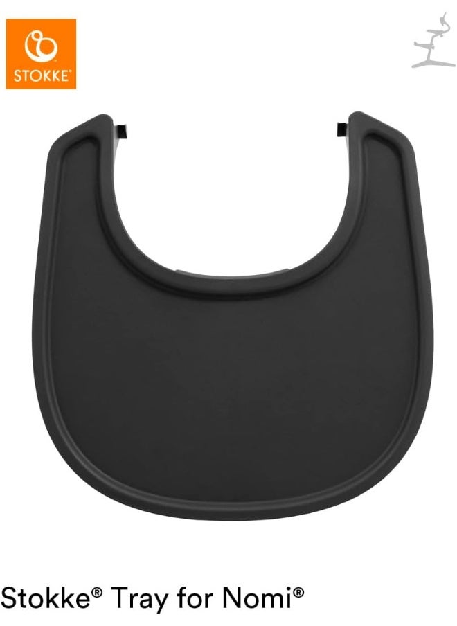 Tray For Baby High Chair Nomi Easily Mounts On Stokke Nomi Baby Set Dishwasher-Safe, Food-Grade Plastic Black