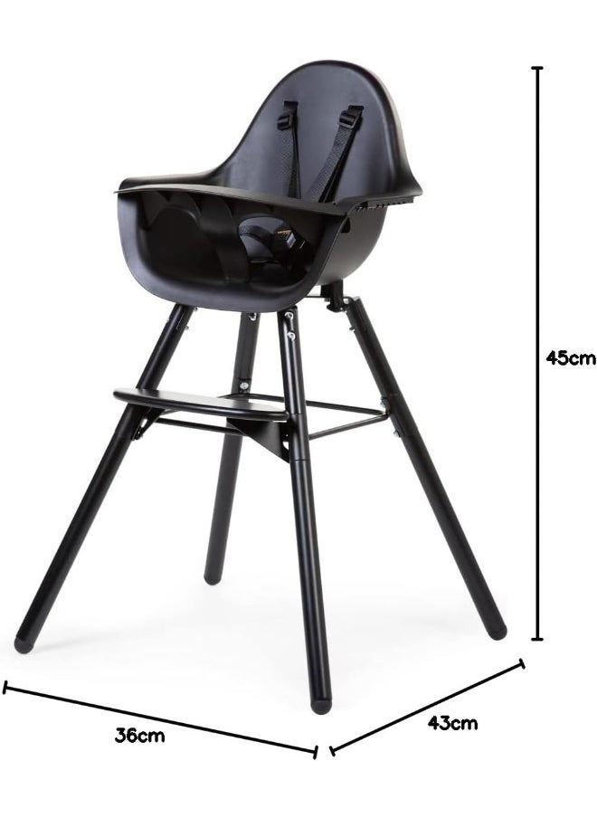 Evolu 2 Chair 2-In-1 + Bumper Black Black