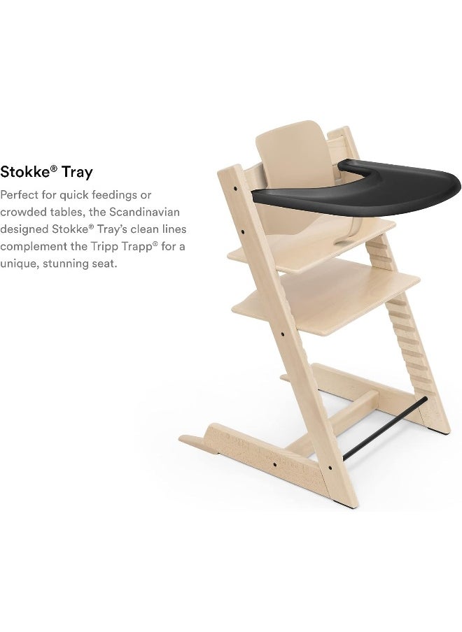 Tripp Trapp Tray Designed Exclusively For Tripp Trapp Baby Chair + Tripp Trapp Baby Set Convenient To Use And Clean Made With Bpa-Free Plastic Suitable For Toddlers 6-36 Months Black