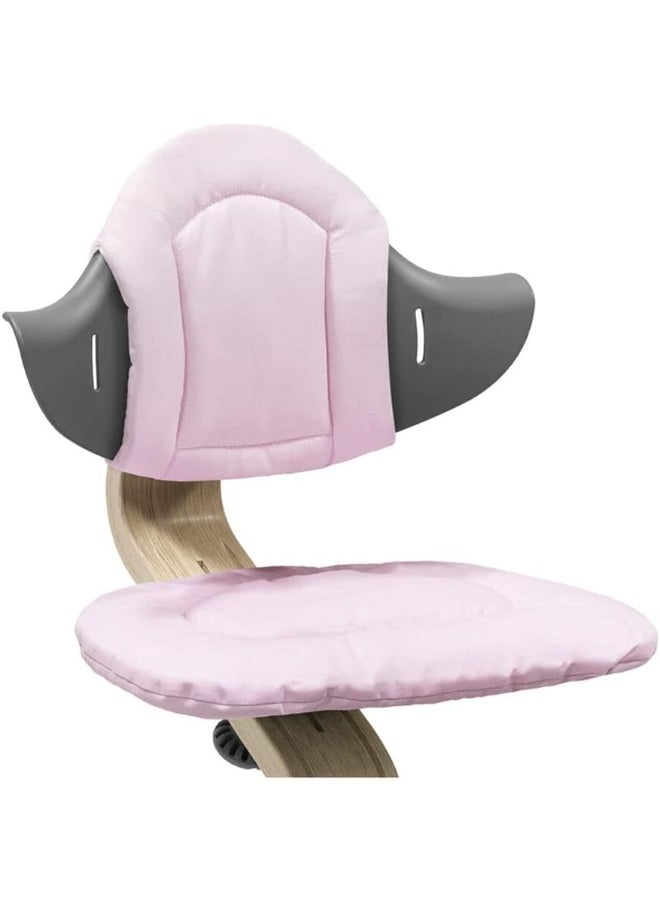 Nomi Cushion Adds Softness And Comfort To The Nomi Chair And Baby High Chair Easy To Attach And Remove For Ages 6+ Months Machine Washable Grey Pink