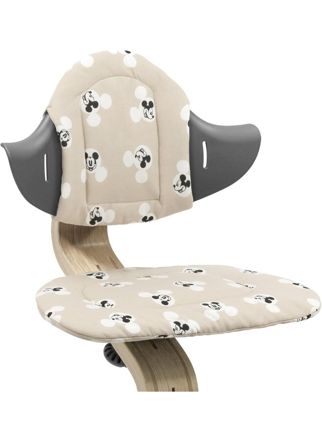 Nomi Cushion, Mickey Signature Adds Softness And Comfort To The Nomi Chair And High Chair Easy To Attach And Remove For Ages 6+ Months Machine Washable