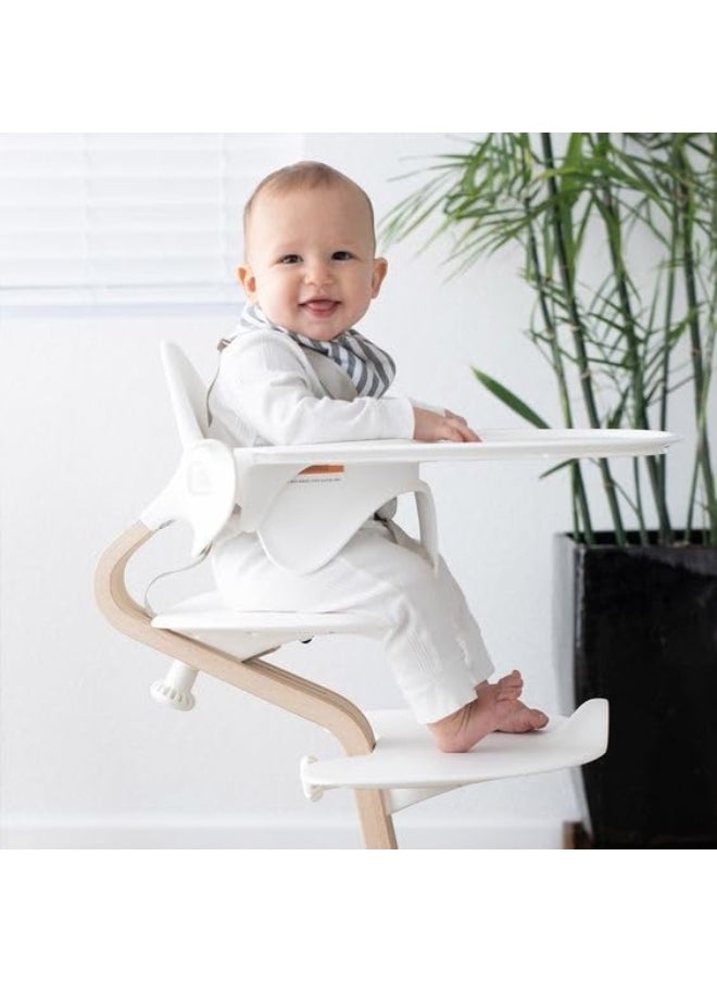 Tray For Baby High Chair Nomi Easily Mounts On Stokke Nomi Baby Set Dishwasher-Safe, Food-Grade Plastic White