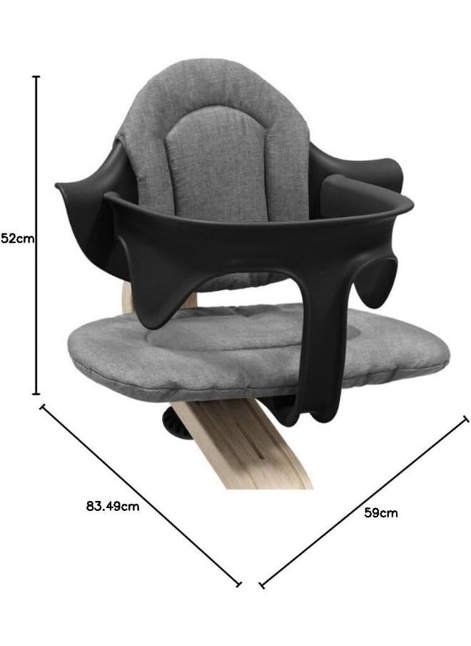 Nomi Baby Set, Black Provides Side And Back Support While Baby Learns To Sit Compatible With All Nomi Chairs