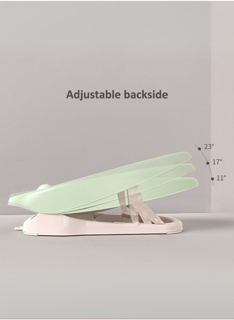 Baby Bath Rack with Soft TPE Back Support | Locking Feet System for Secure Use | Easy to Dry, Lightweight, Perfect for Bathtubs & Bathrooms