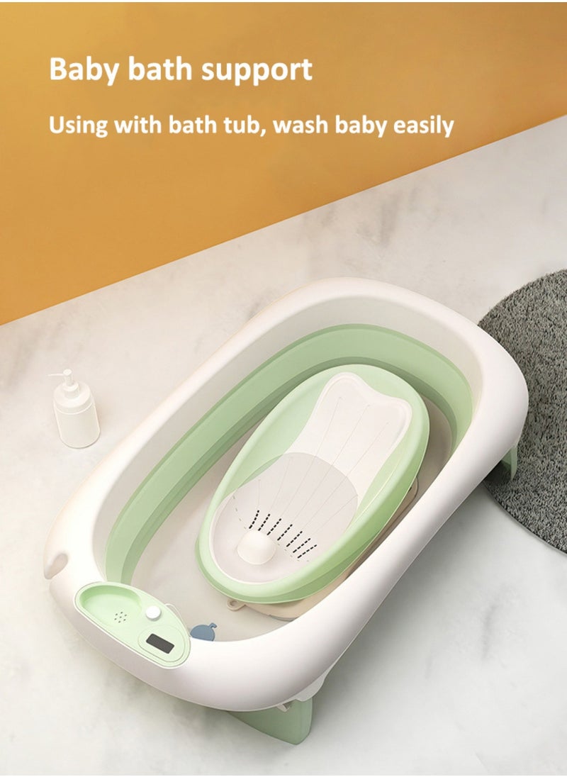 Baby Bath Rack with Soft TPE Back Support | Locking Feet System for Secure Use | Easy to Dry, Lightweight, Perfect for Bathtubs & Bathrooms