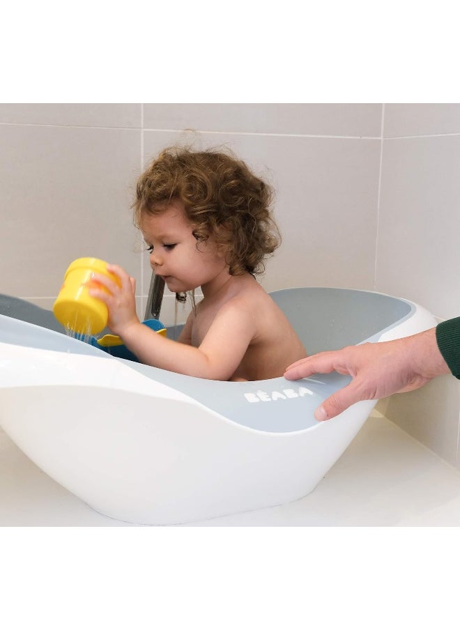 Baby Bath Non-Slip And Comfortable Ergonomic Multi-Functional Soft Flexible Material Drain Plug Camélé'O Made In France Grey 1 Unité , Lot De 1